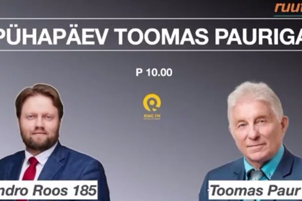 Pühapäev Toomas Pauriga: Andro Roos uuest Tartust
